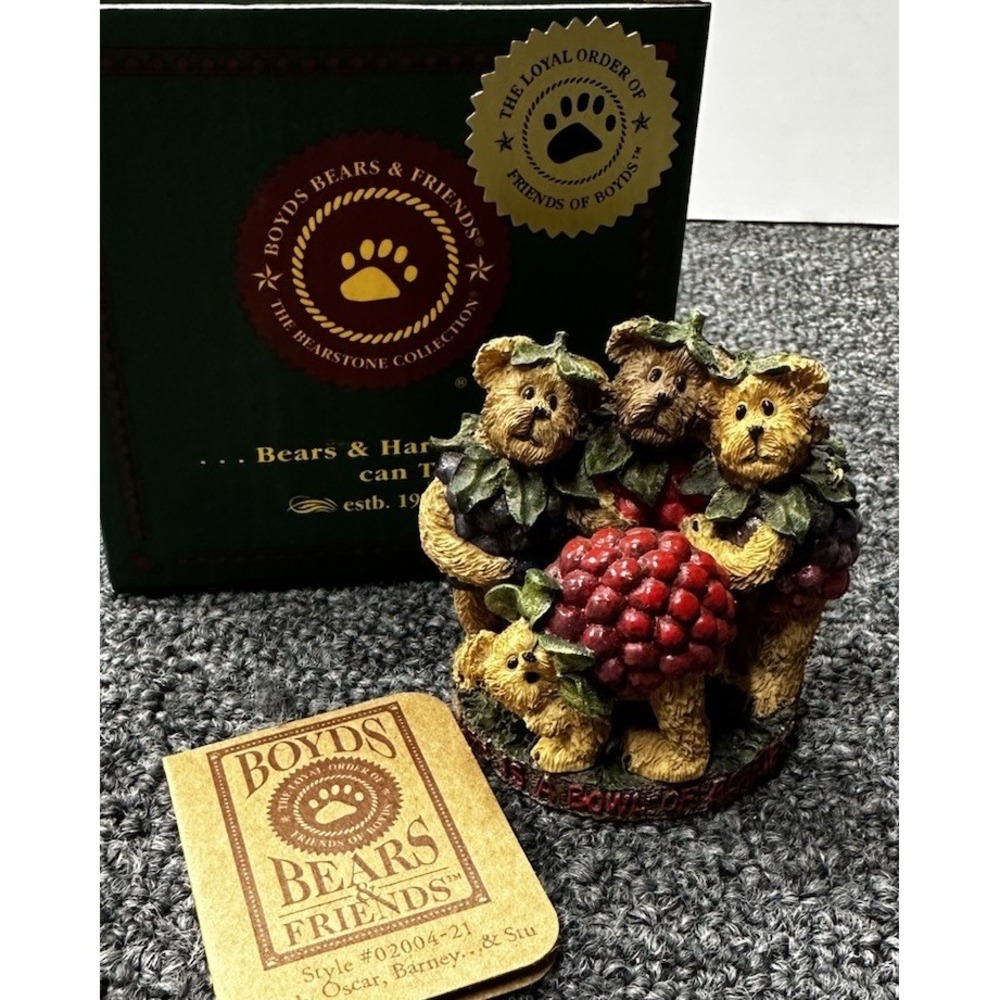 Boyds Bears & Friends: Ada Mae... Cherries Jubilee - 22723 POG Bowl of Cherries